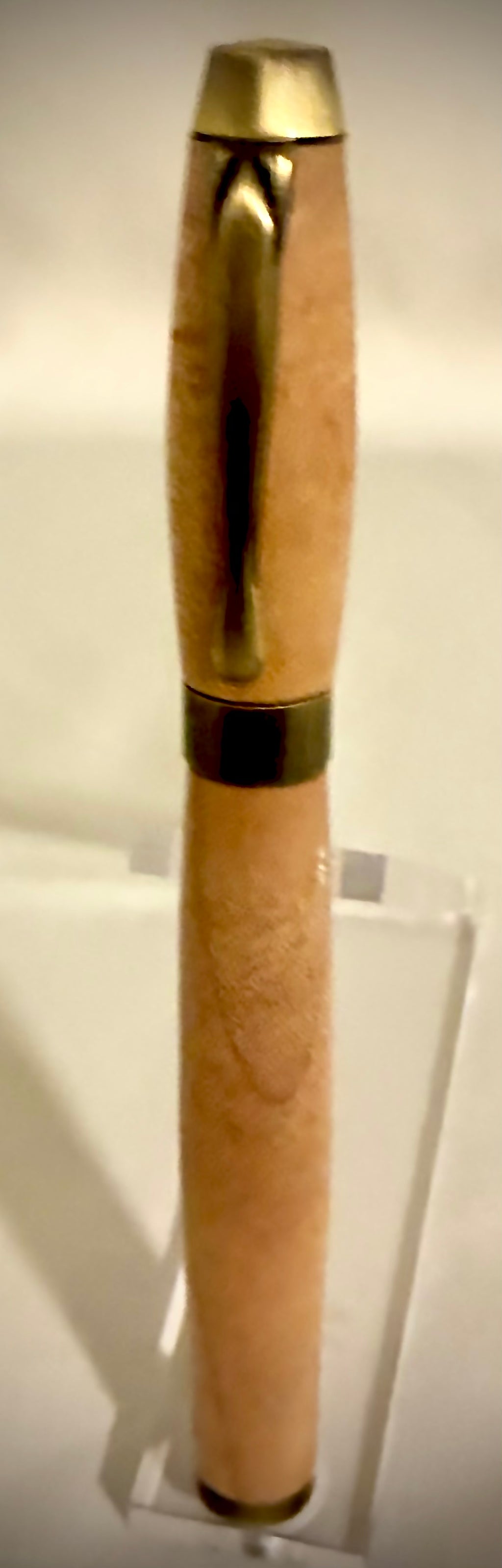 Executive fountain pen - Maple - cartridge or refillable reservoir fed