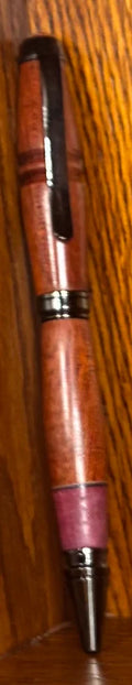 2 wood ROBUSTO pen - Paduak and purple heart